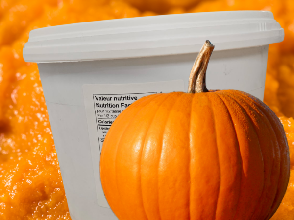 Purée de citrouille en chaudière